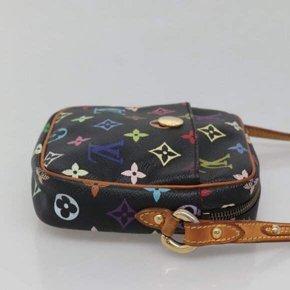 LOUIS VUITTON Monogram Multicolor Lift Shoulder Bag Black LV Auth - Picture 5 of 16